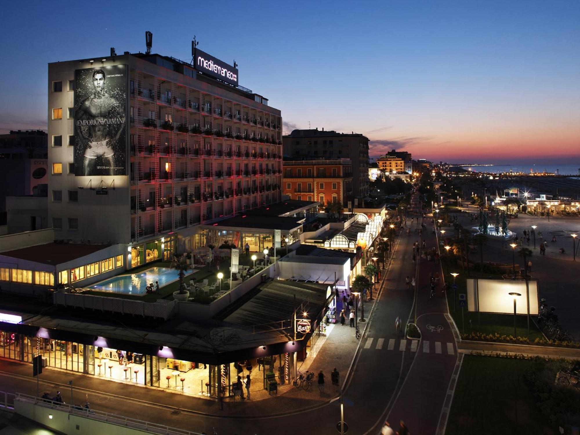 Hotel Mediterraneo Riccione Buitenkant foto